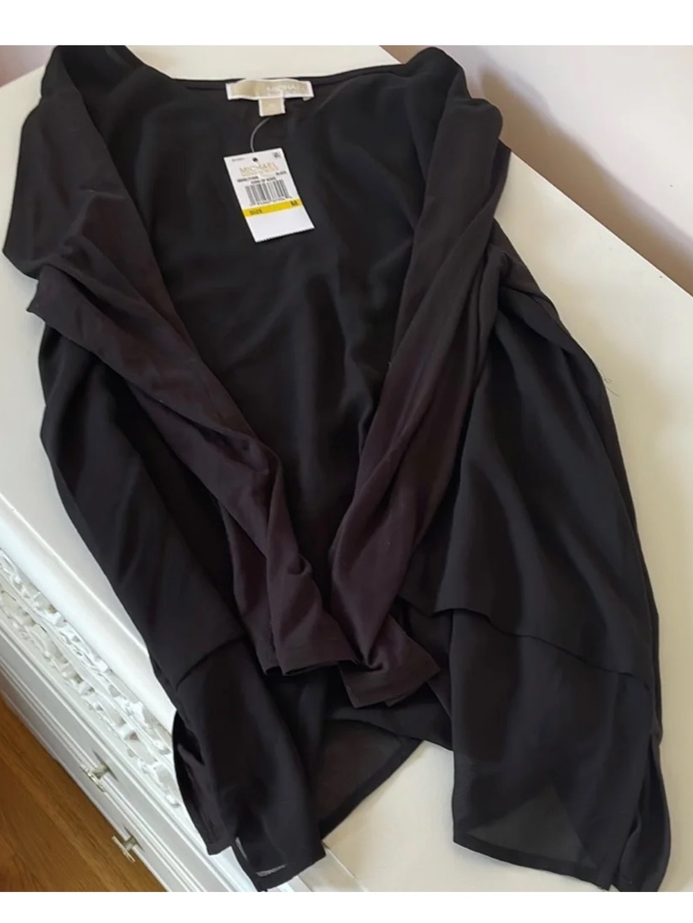 Michael Kors Black V-Neck Blouse